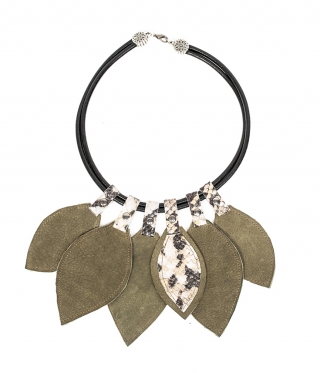 Autumn leaves grey