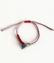 Мартеница плетка с цвете