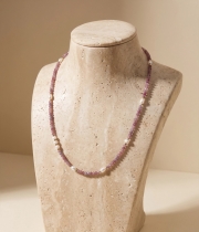 Колие Pearl Pink Tourmaline 